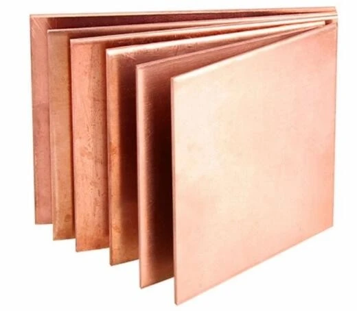 Copper Steel Sheet Uns C28000 C27000 C26800 C26000 T2 Grade Customized Thickness 0.3-20mm Copper Plate